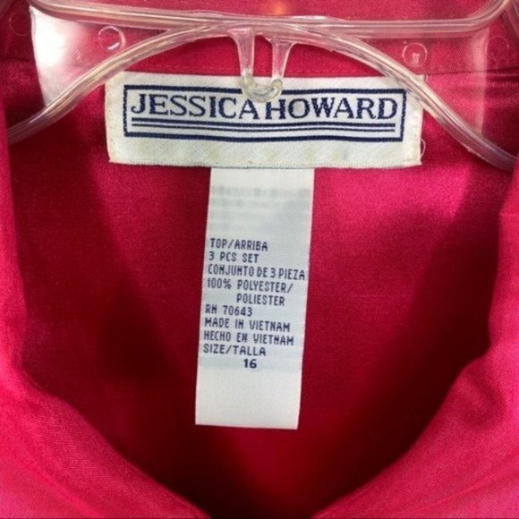 Jessica Howard Zip Front Pink Jacket Size 16 - Picture 5 of 5